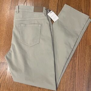 Peter Millar Men's Signature Sateen Five Pocket Pant - Khaki